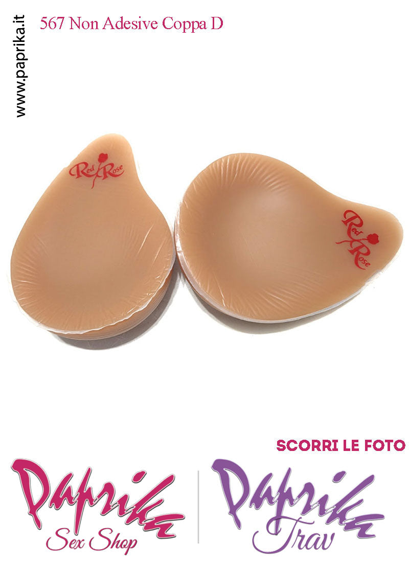 Seni Silicone Non Adesivi Asimmetrici Capezzolo Scuro 6^ Coppa D