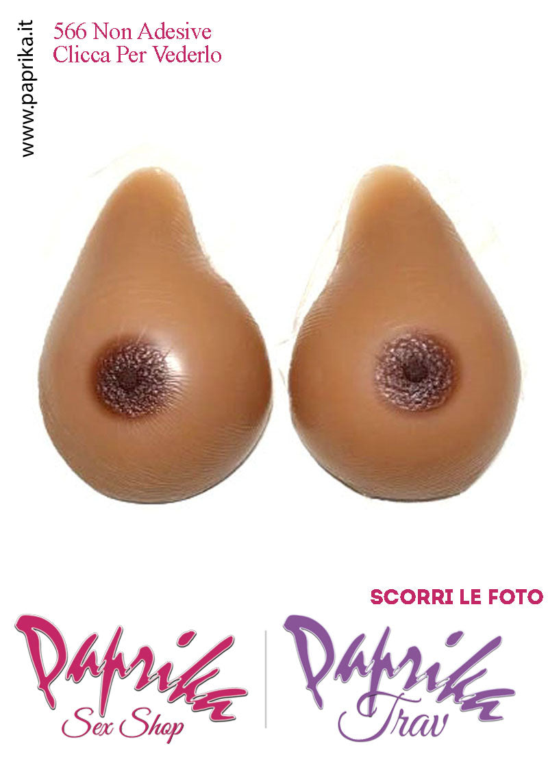 Seni Silicone Non Adesivi Asimmetrici Capezzolo Scuro 5^ Coppa D