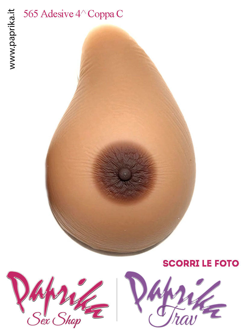 Seni Silicone Non Adesivi Asimmetrici Capezzolo Scuro 4^ Coppa C