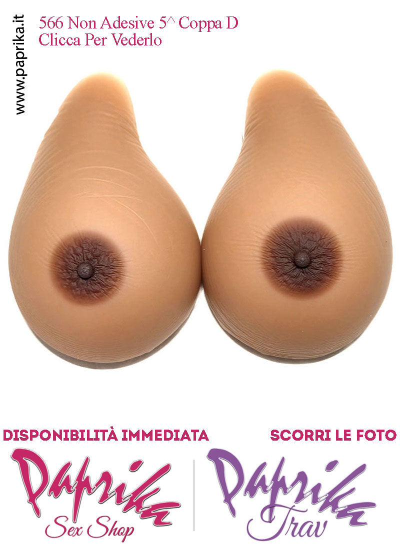 Seni Silicone Non Adesivi Asimmetrici Capezzolo Scuro 5^ Coppa D