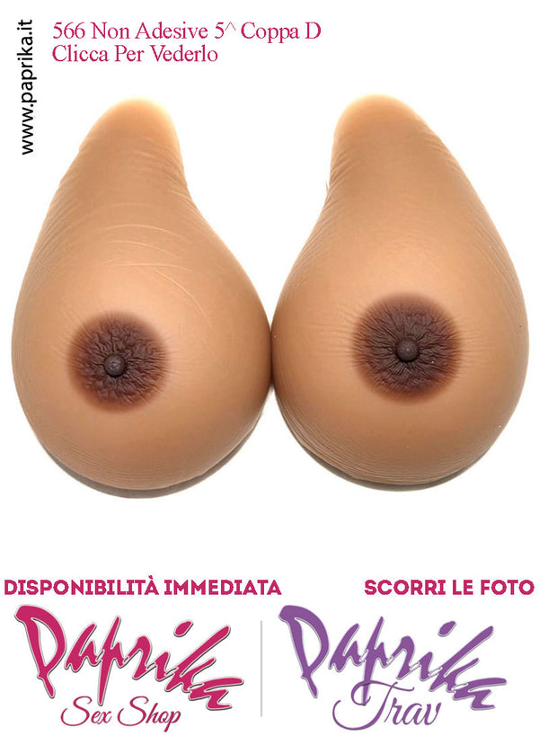 Seni Silicone Non Adesivi Asimmetrici Capezzolo Scuro 5^ Coppa D
