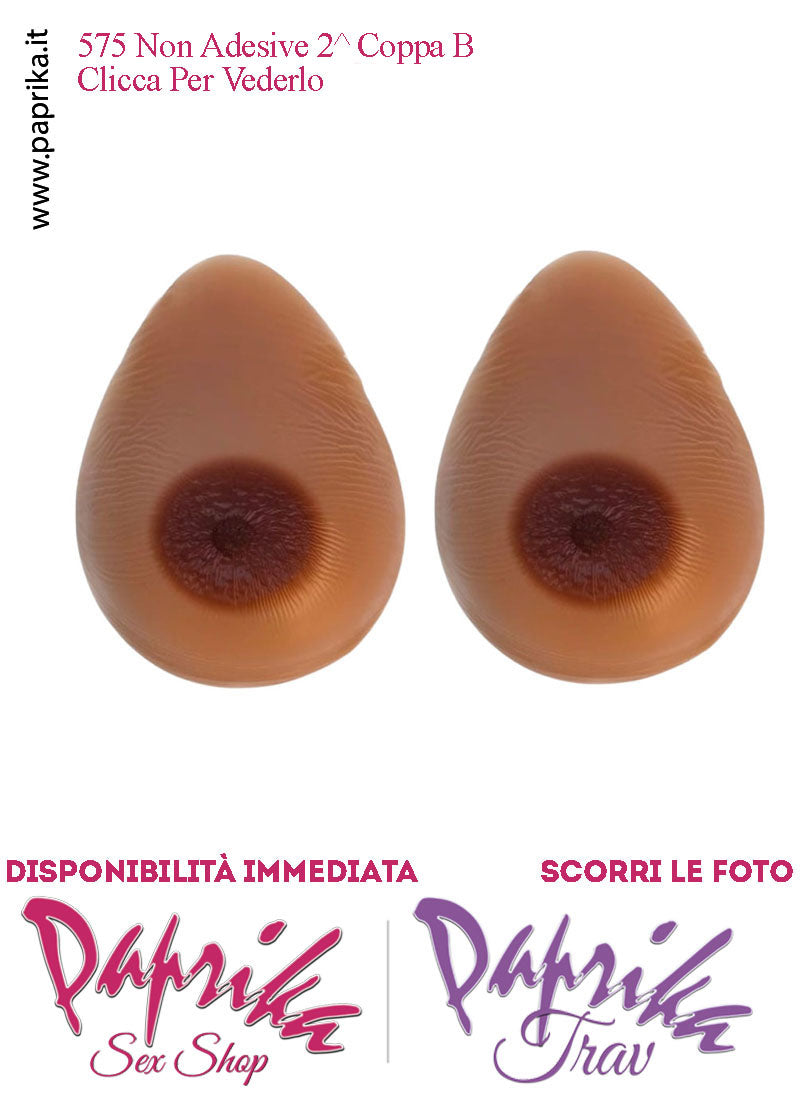 Seni Silicone Non Adesivi Capezzolo Largo Scuro Incorporato 2^ Coppa B