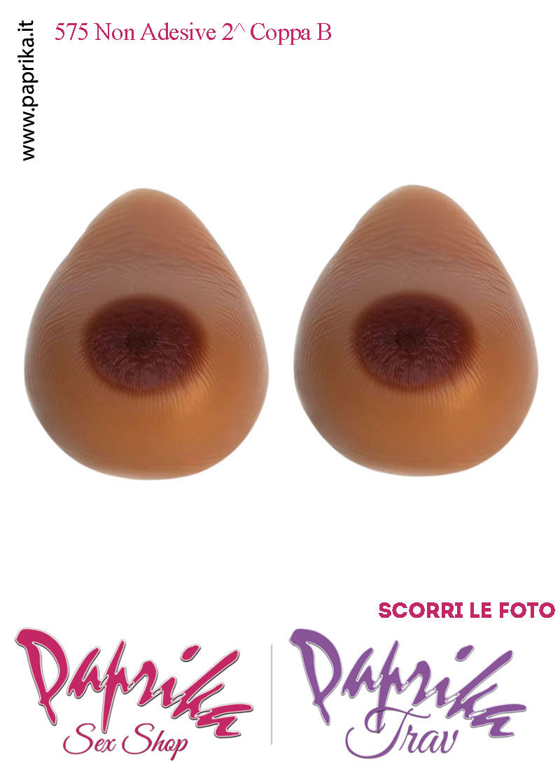 Seni Silicone Non Adesivi Capezzolo Largo Scuro Incorporato 2^ Coppa B