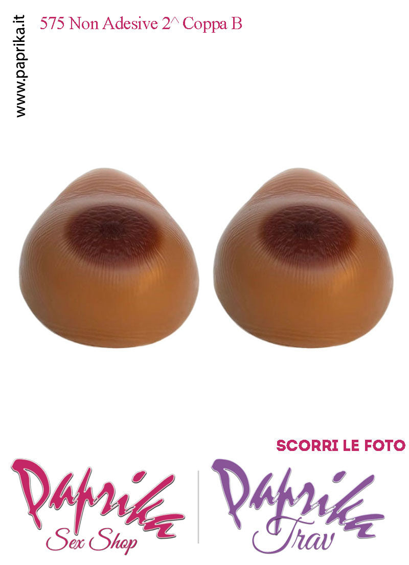Seni Silicone Non Adesivi Capezzolo Largo Scuro Incorporato 2^ Coppa B
