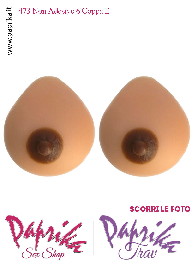 Set Seni Silicone Non Adesivi Capezzolo Scuro 6^ Coppa E Reggiseno Pizzo