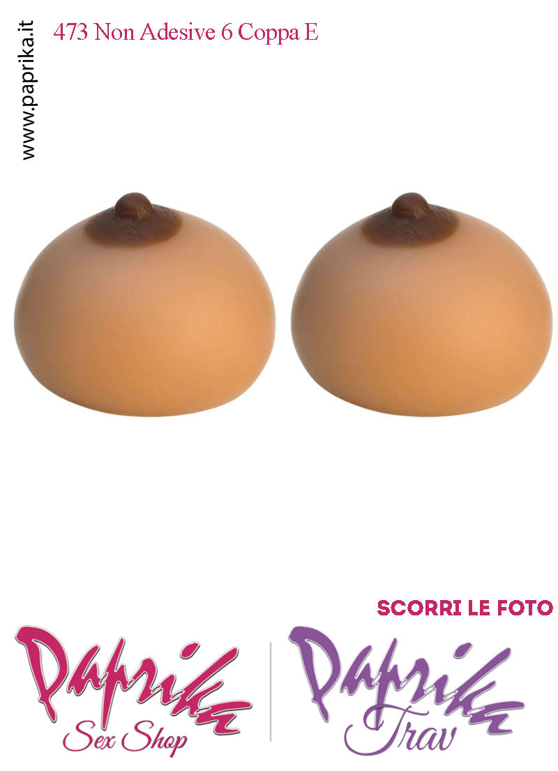 Set Seni Silicone Non Adesivi Capezzolo Scuro 6^ Coppa E Reggiseno Pizzo