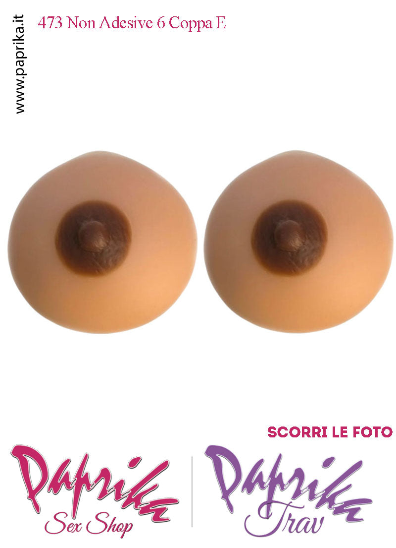 Set Seni Silicone Non Adesivi Capezzolo Scuro 6^ Coppa E Reggiseno Pizzo