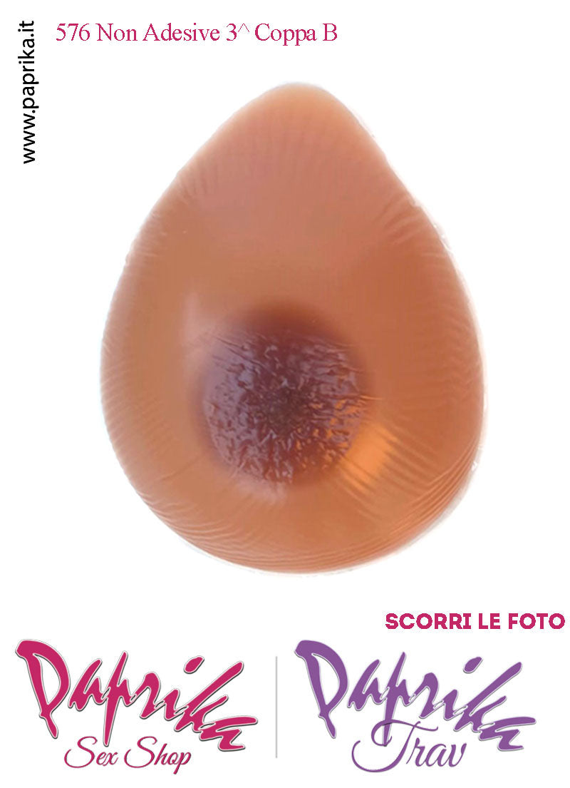 Seni Silicone Non Adesivi Capezzolo Largo Scuro Incorporato 3^ Coppa B
