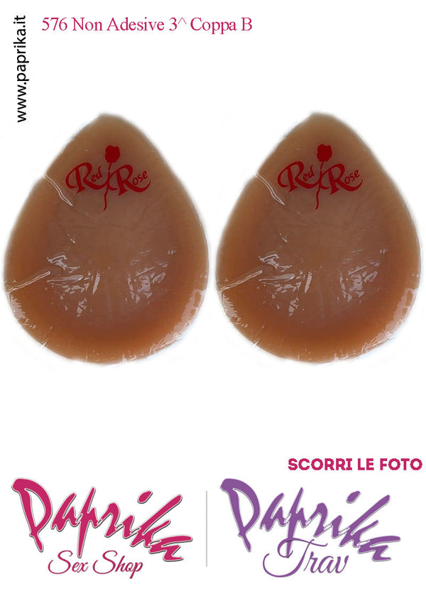 Seni Silicone Non Adesivi Capezzolo Largo Scuro Incorporato 3^ Coppa B