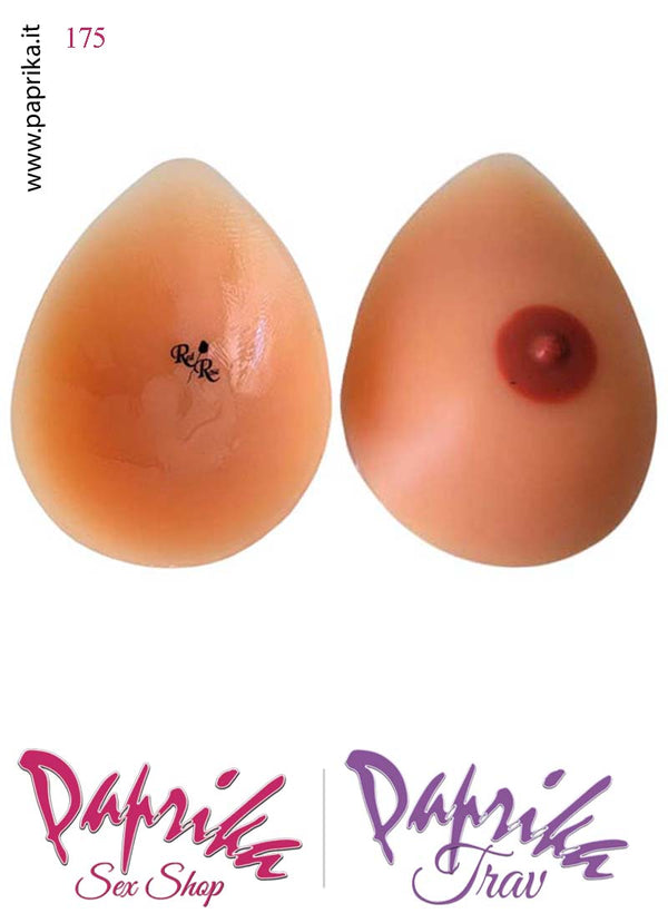 Seni Silicone Adesivi Goccia Colore Naturale Capezzolo Scuro Incorporato 4^