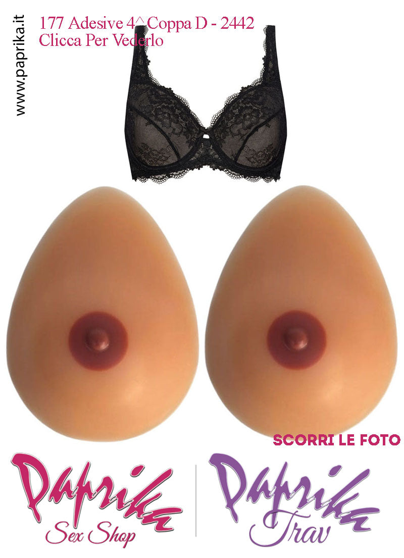 Set Seni Silicone Adesivi Goccia Capezzolo Scuro 4^ Coppa D Reggiseno Pizzo