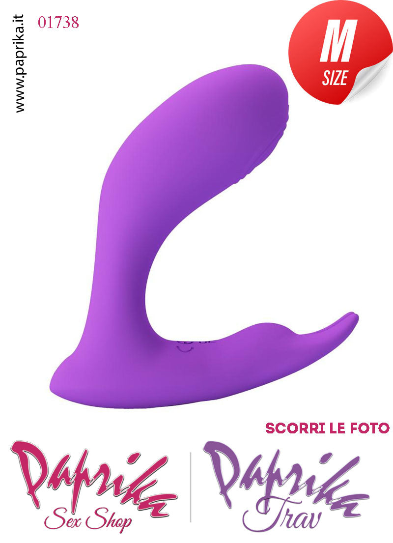 Vibratore da Inserire Punto G Tapping 10 cm Ø 33 Vibrazione Clitoride Telecomando