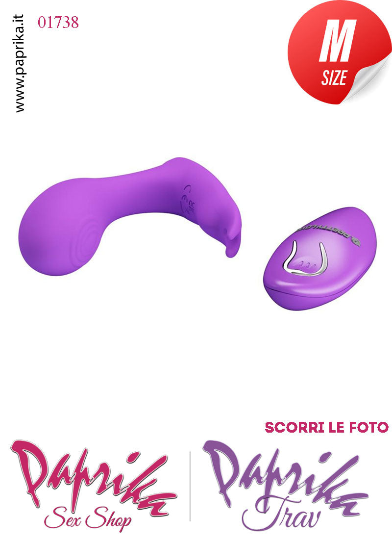 Vibratore da Inserire Punto G Tapping 10 cm Ø 33 Vibrazione Clitoride Telecomando