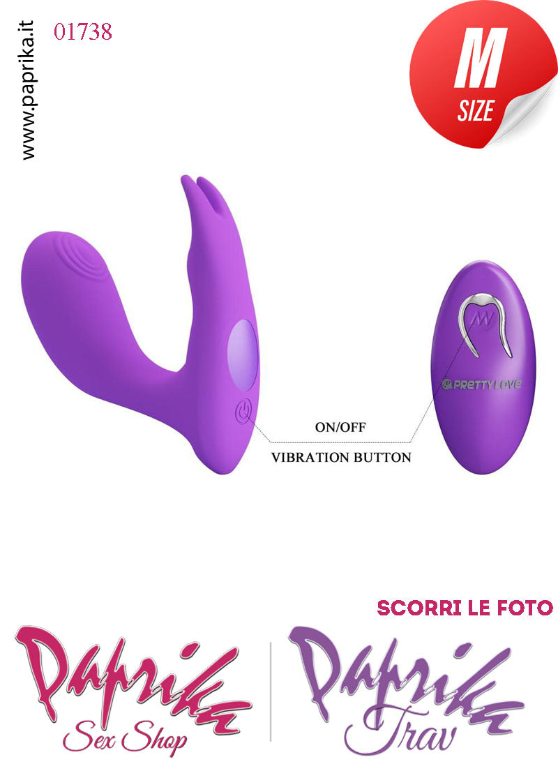 Vibratore da Inserire Punto G Tapping 10 cm Ø 33 Vibrazione Clitoride Telecomando