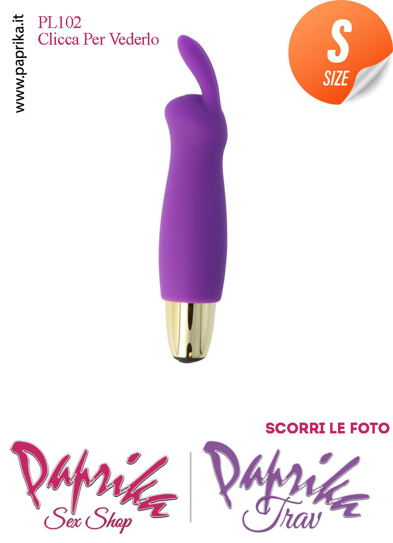 Vibratore Stimolatore Clitorideo Orecchie Coniglietto 10 Velocità 10 cm Ø 28 Silicone