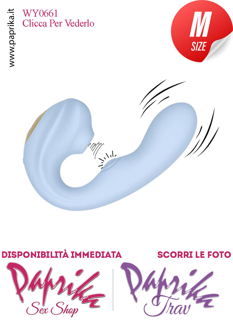 Succhia Clitoride & Vibratore Vaginale Punto G & Tocco 10 Velocità 12 cm Ø 32