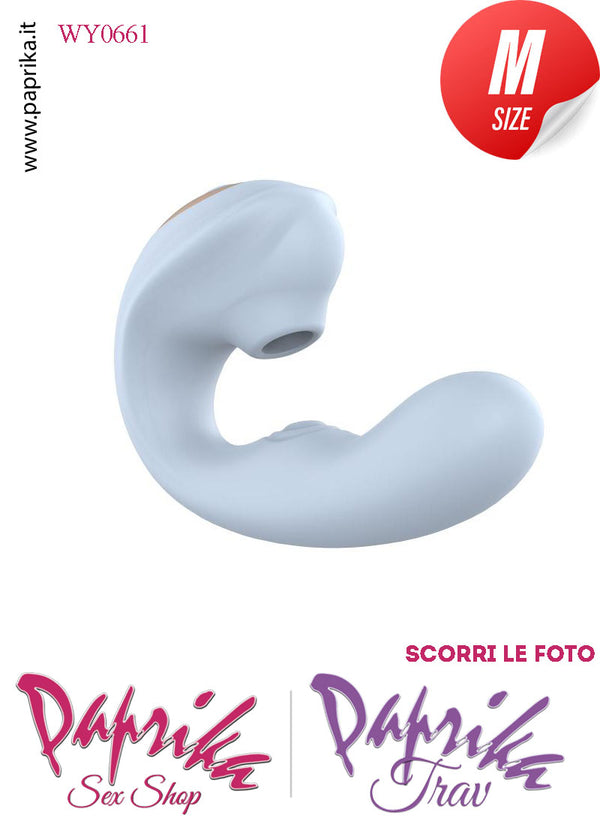 Succhia Clitoride & Vibratore Vaginale Punto G & Tocco 10 Velocità 12 cm Ø 32