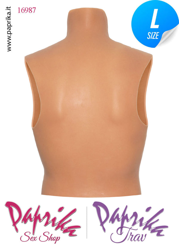 Top Indossabile Alto Seno Silicone Morbido Large Coppa E Collo Alto Ombelico