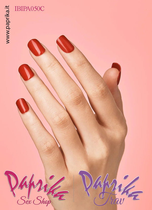 Unghie Finte Unisex Autoincollanti Biadesivo Rosso Vivo Strass 30 Pz.