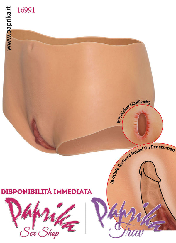 Vagina Ano Trav Penetrabile Indossabile Silicone Ultra Realistico