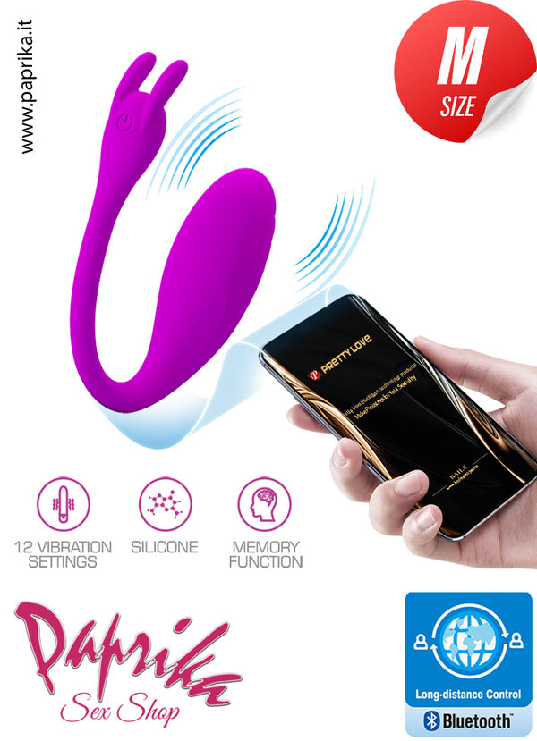 Ovulo Vaginale Vibrante Ø 30 App Control Codino Orecchie