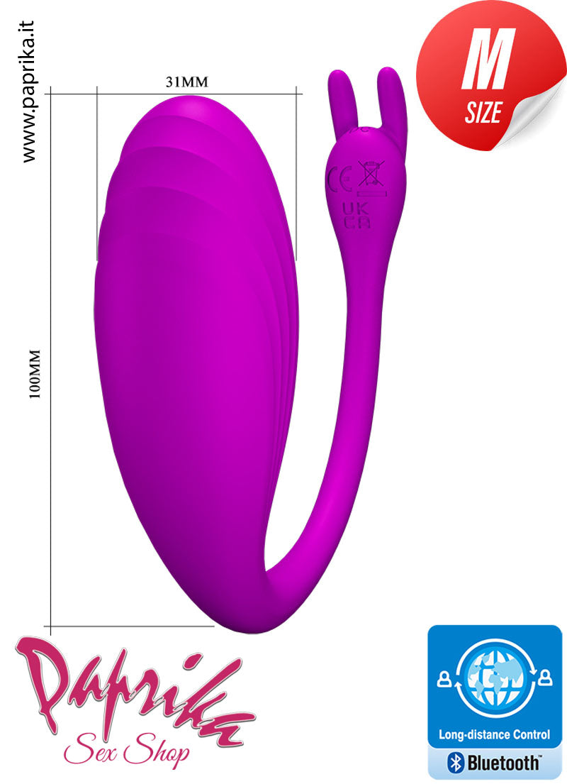 Ovulo Vaginale Vibrante Ø 30 App Control Codino Orecchie