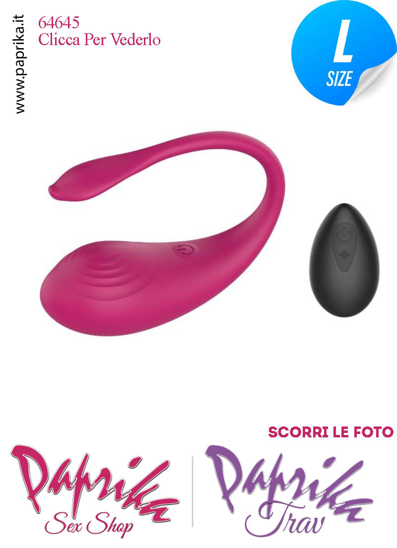 Ovulo Vibrante Vaginale Ø 36 Telecomando 9 Velocità Silicone Bordeaux