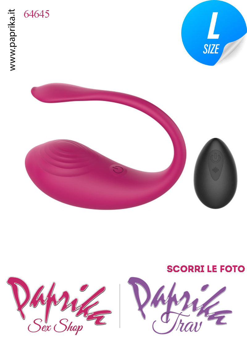 Ovulo Vibrante Vaginale Ø 36 Telecomando 9 Velocità Silicone Bordeaux