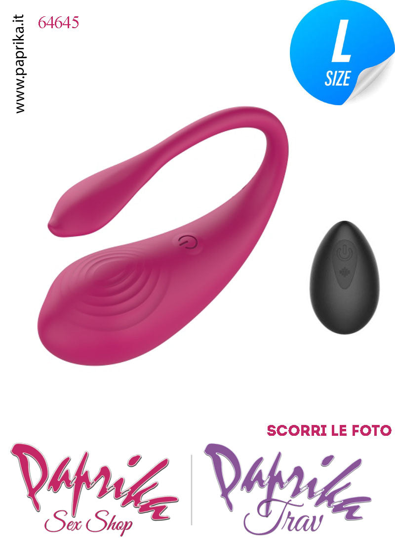 Ovulo Vibrante Vaginale Ø 36 Telecomando 9 Velocità Silicone Bordeaux