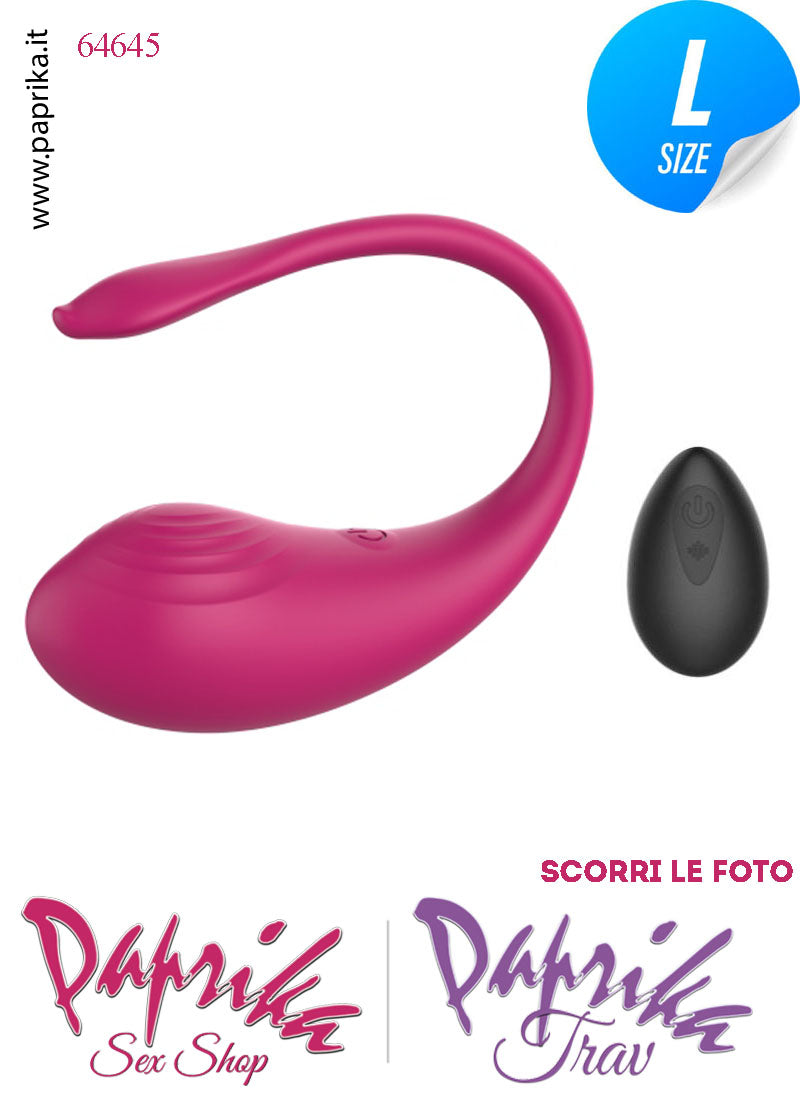 Ovulo Vibrante Vaginale Ø 36 Telecomando 9 Velocità Silicone Bordeaux