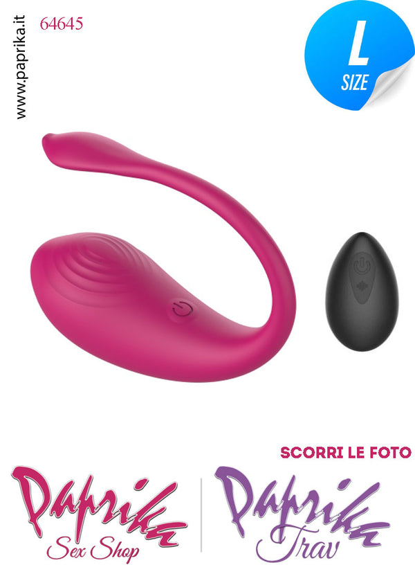 Ovulo Vibrante Vaginale Ø 36 Telecomando 9 Velocità Silicone Bordeaux