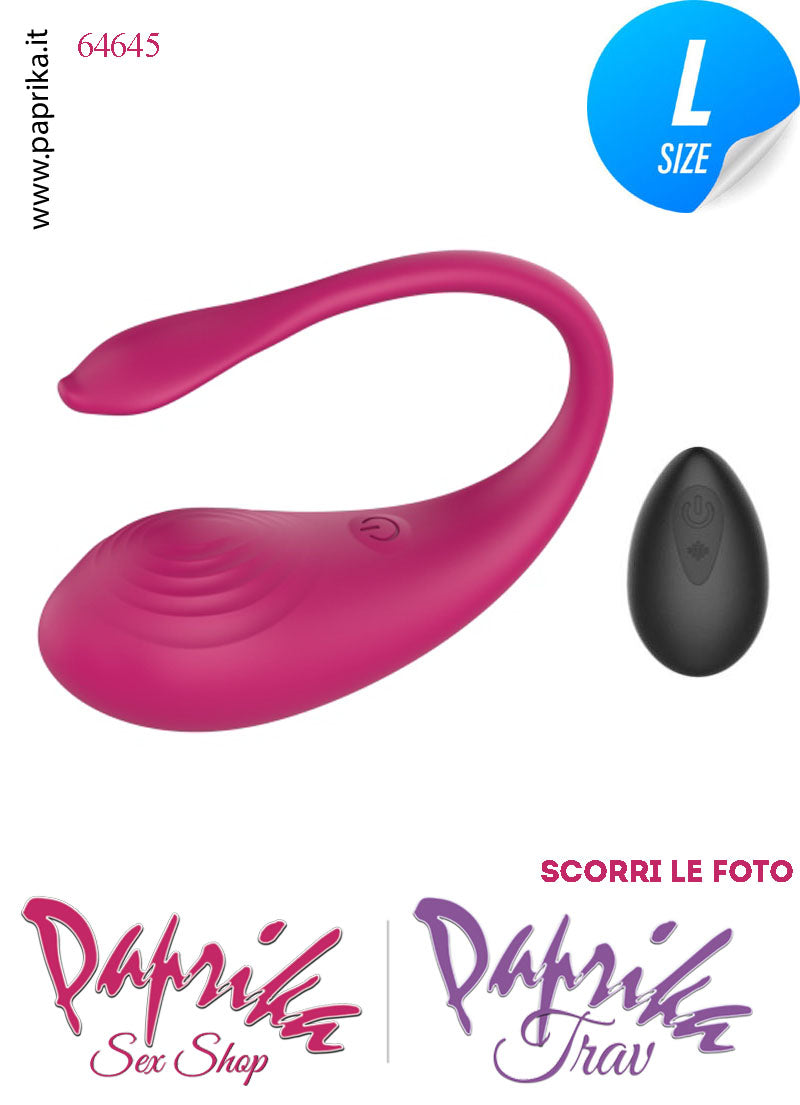 Ovulo Vibrante Vaginale Ø 36 Telecomando 9 Velocità Silicone Bordeaux