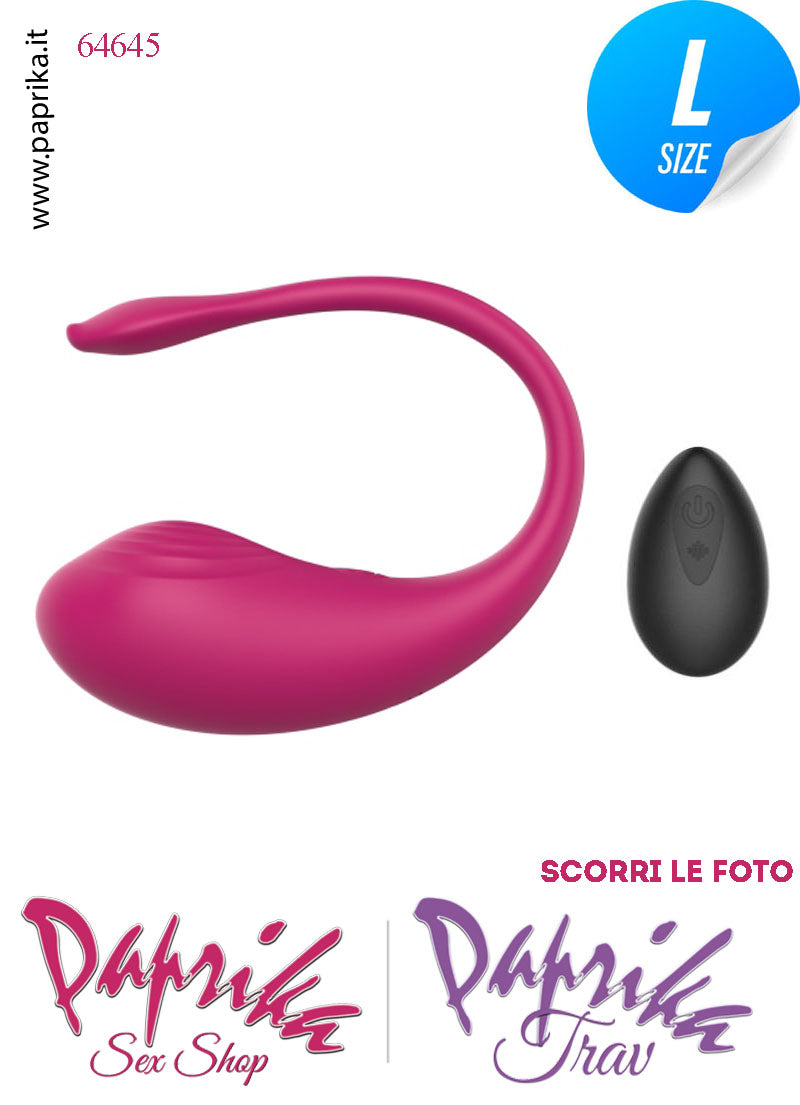 Ovulo Vibrante Vaginale Ø 36 Telecomando 9 Velocità Silicone Bordeaux