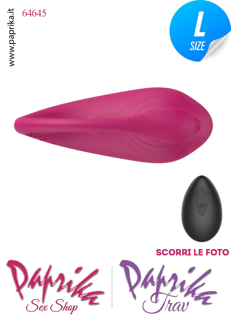 Ovulo Vibrante Vaginale Ø 36 Telecomando 9 Velocità Silicone Bordeaux