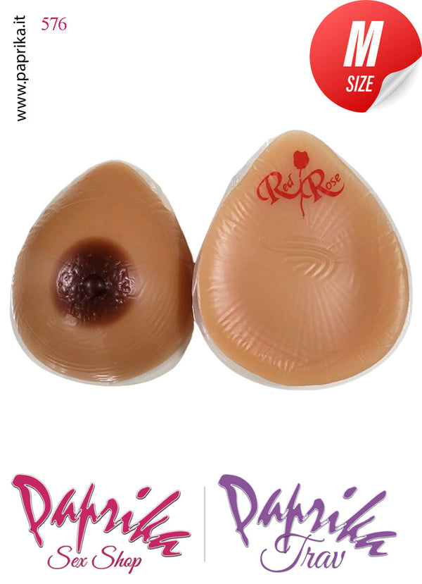 Seni Silicone Goccia Colore Naturale Capezzolo Scuro 3^ Misura Medium