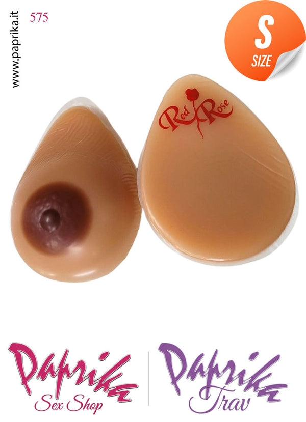 Set Seno Silicone Morbido 2^ Small + Reggiseno Nero Pizzo Spalline Sottili