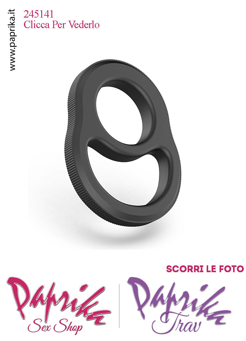 Anello Fallico Doppio Ritardante e Mantenimento Erezione Silicone Elasticizzato