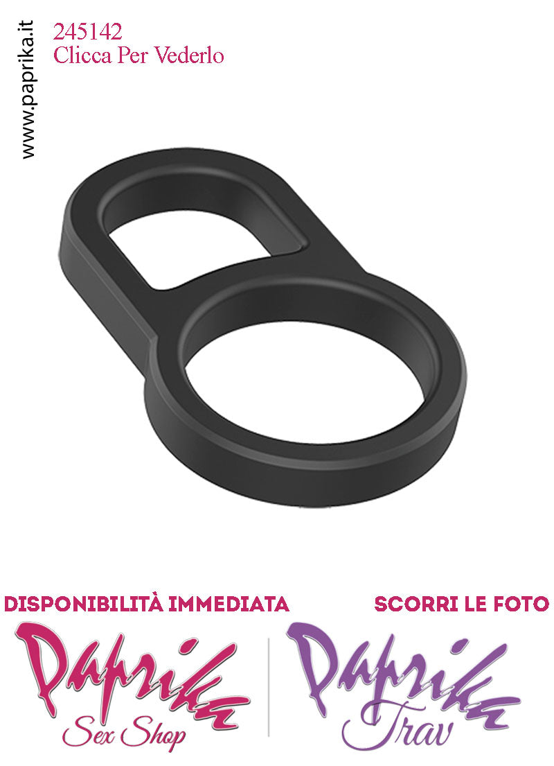 Anello Fallico Silicone Doppio Ritardante e Mantenimento Erezione Elasticizzato