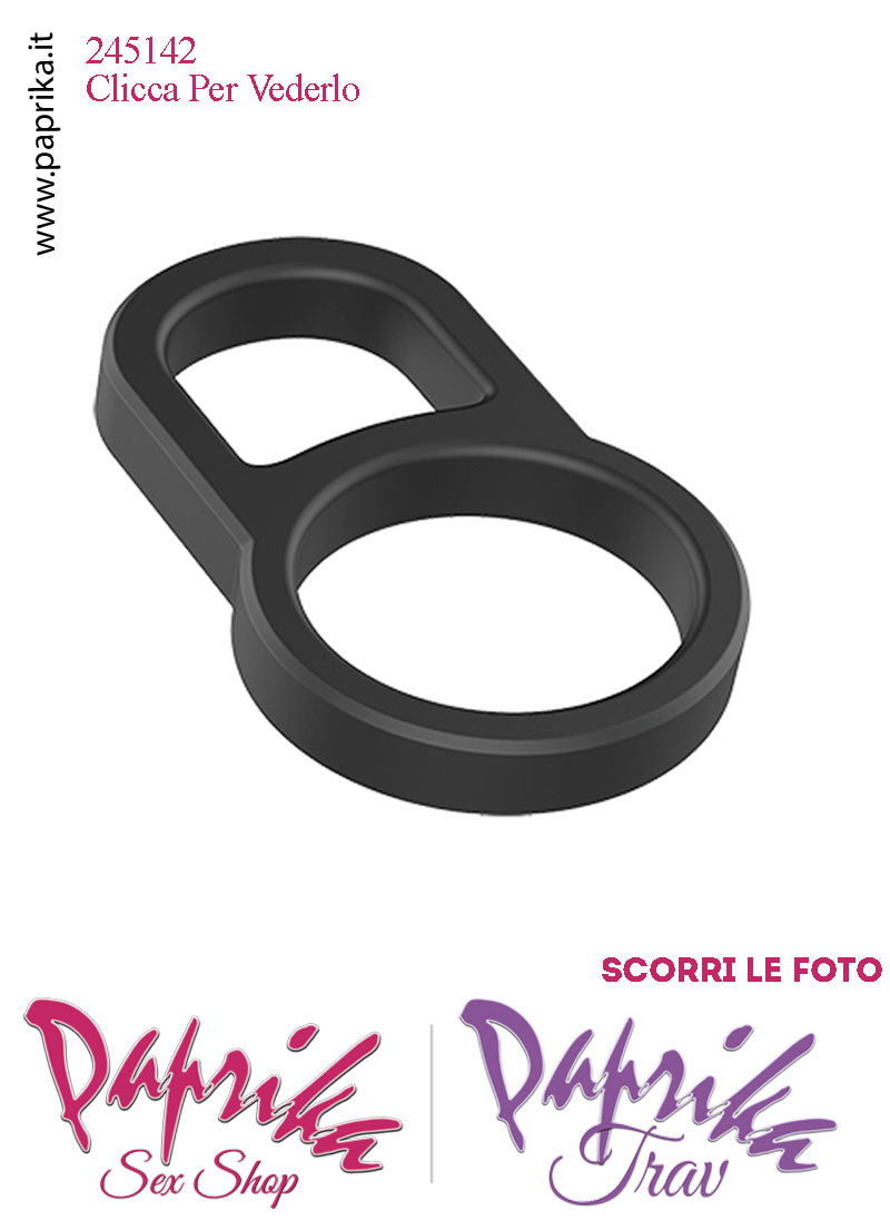 Anello Fallico Silicone Doppio Ritardante e Mantenimento Erezione Elasticizzato