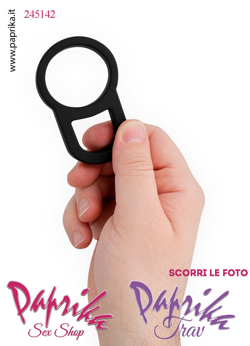 Anello Fallico Silicone Doppio Ritardante e Mantenimento Erezione Elasticizzato