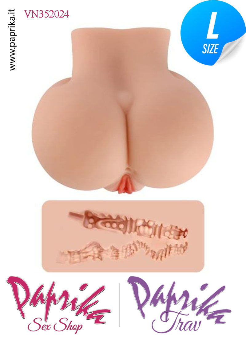 Vagina & Ano Masturbatore Pecorina Non Vibrante Realistica 21 cm