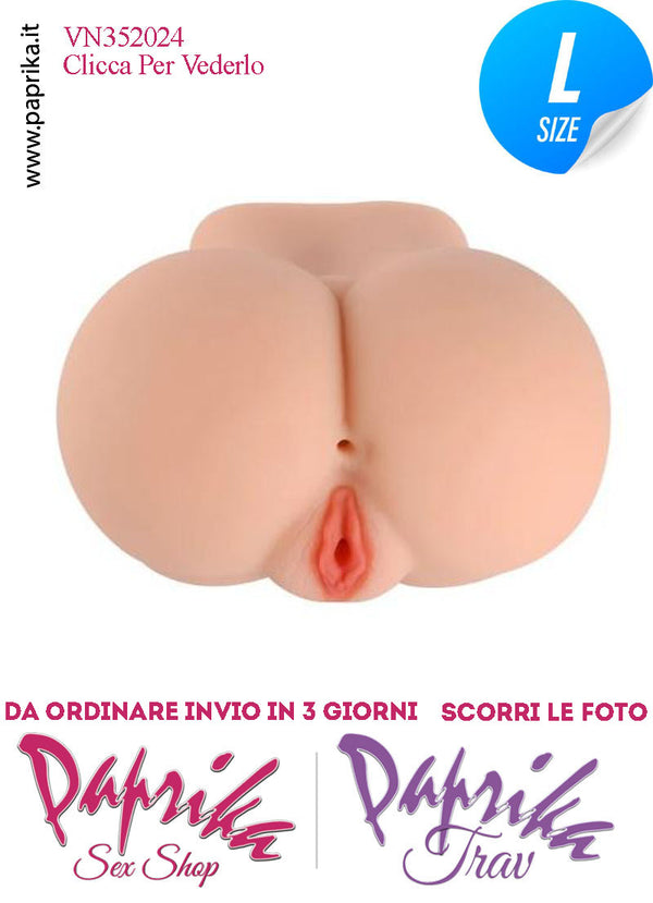 Vagina & Ano Masturbatore Pecorina Non Vibrante Realistica 21 cm