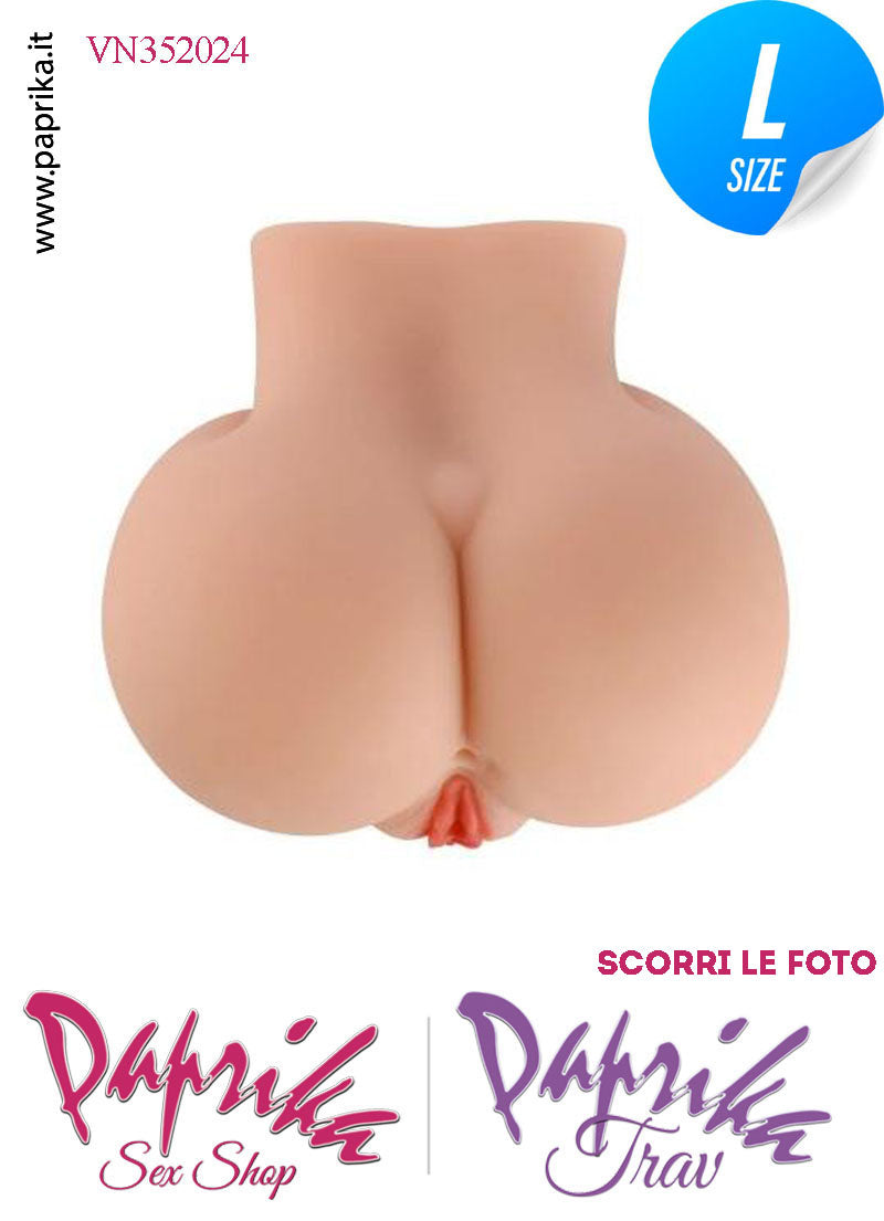Vagina & Ano Masturbatore Pecorina Non Vibrante Realistica 21 cm