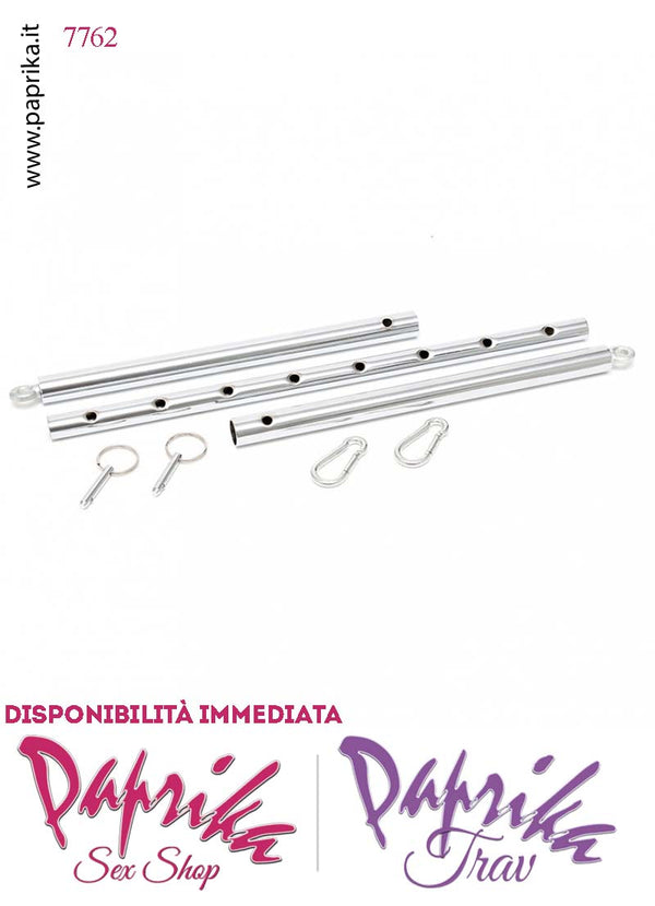 Barra Acciaio Bdsm Divaricatore Gambe Moschettoni Per Cavigliere