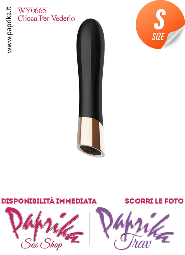 Stimolatore Vibratore Clitorideo 10 Velocità Sagomato Silicone 11 cm Ø 23