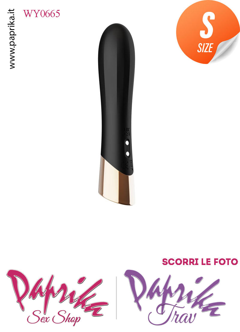 Stimolatore Vibratore Clitorideo 10 Velocità Sagomato Silicone 11 cm Ø 23
