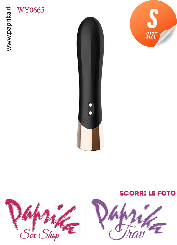 Stimolatore Vibratore Clitorideo 10 Velocità Sagomato Silicone 11 cm Ø 23