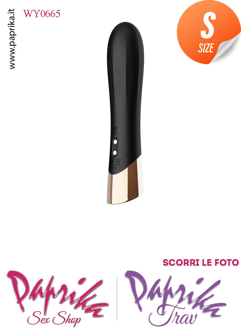 Stimolatore Vibratore Clitorideo 10 Velocità Sagomato Silicone 11 cm Ø 23