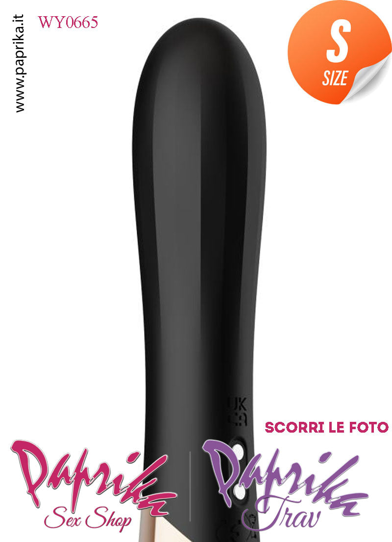 Stimolatore Vibratore Clitorideo 10 Velocità Sagomato Silicone 11 cm Ø 23