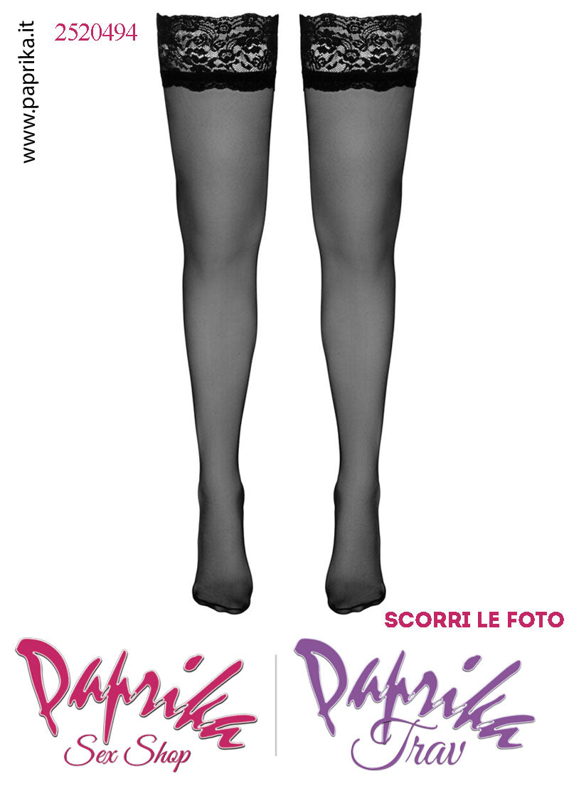 Autoreggenti Sexy Velate Elegante Balza in Pizzo 11 cm